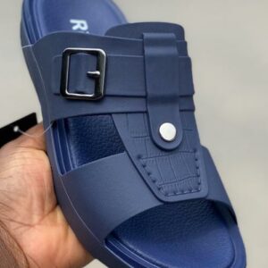 BLACK LEATHER SLIPPERS